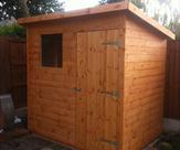 Pent Shed 7ft x 5ft Treated Golden